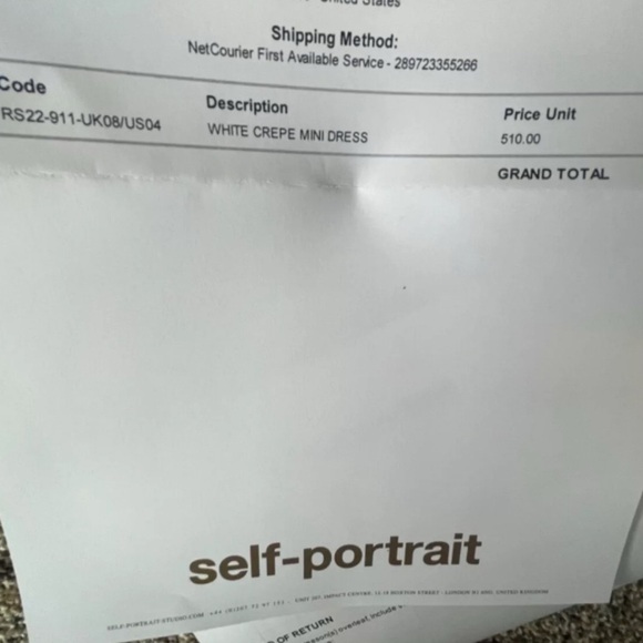 Self-Portrait Diamante Bow Mini Dress Crepe Long Sleeve White US Size 4 New - Picture 12 of 13